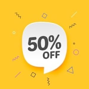 50% off